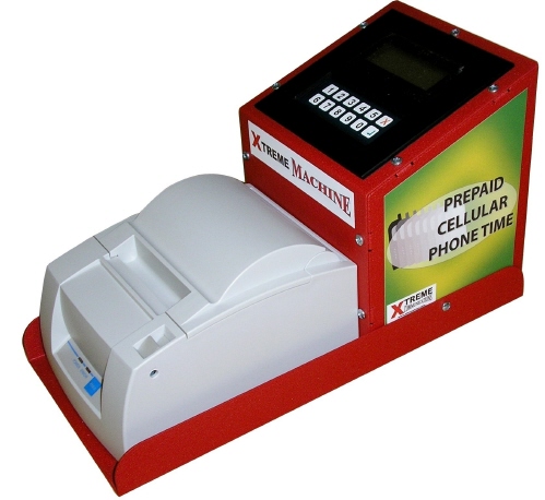 Countertop pin vending machine for pre paid cards